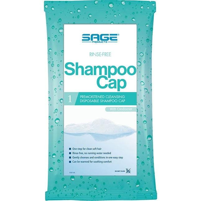 SAGE7909-C Comfort Shampoo Cap, Rinse Free 40EA/CA