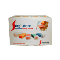 SLN100 SurgiLance, Safety Lancet, 21GA, Yellow, 100EA/BX