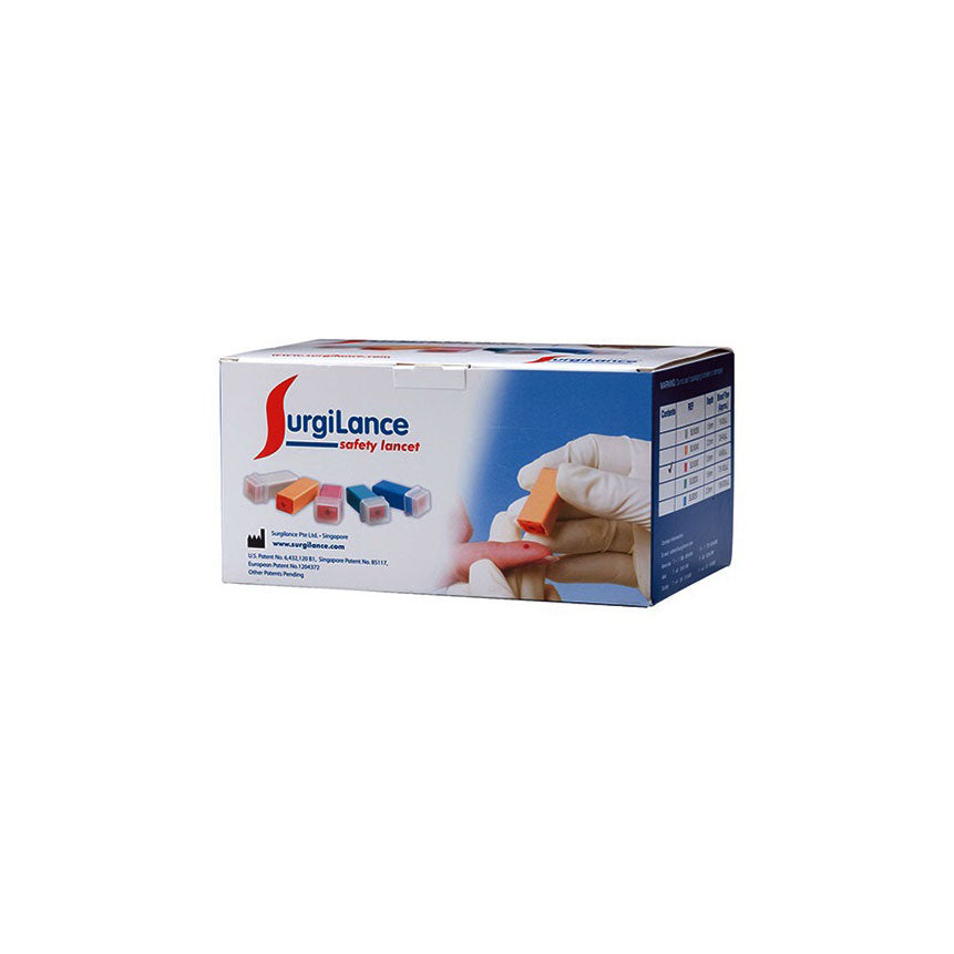 SLN240 SurgiLance Safety Lancet, 22GA, 2.2mm, 100EA/BX