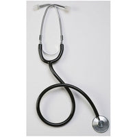 SMS12ABK Single-Head Stethoscope with Thicker Tubing, Adult, Black, 1/EA