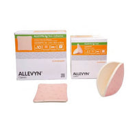 SN66800098 ALLEVYN Ag Heel Absorbent Silver Barrier Dressing 5EA/BX