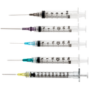 BD309579 General use Syringe with PrecisionGlide Detachable Needle, 3cc, 20GA x 1.5", 100EA/BX