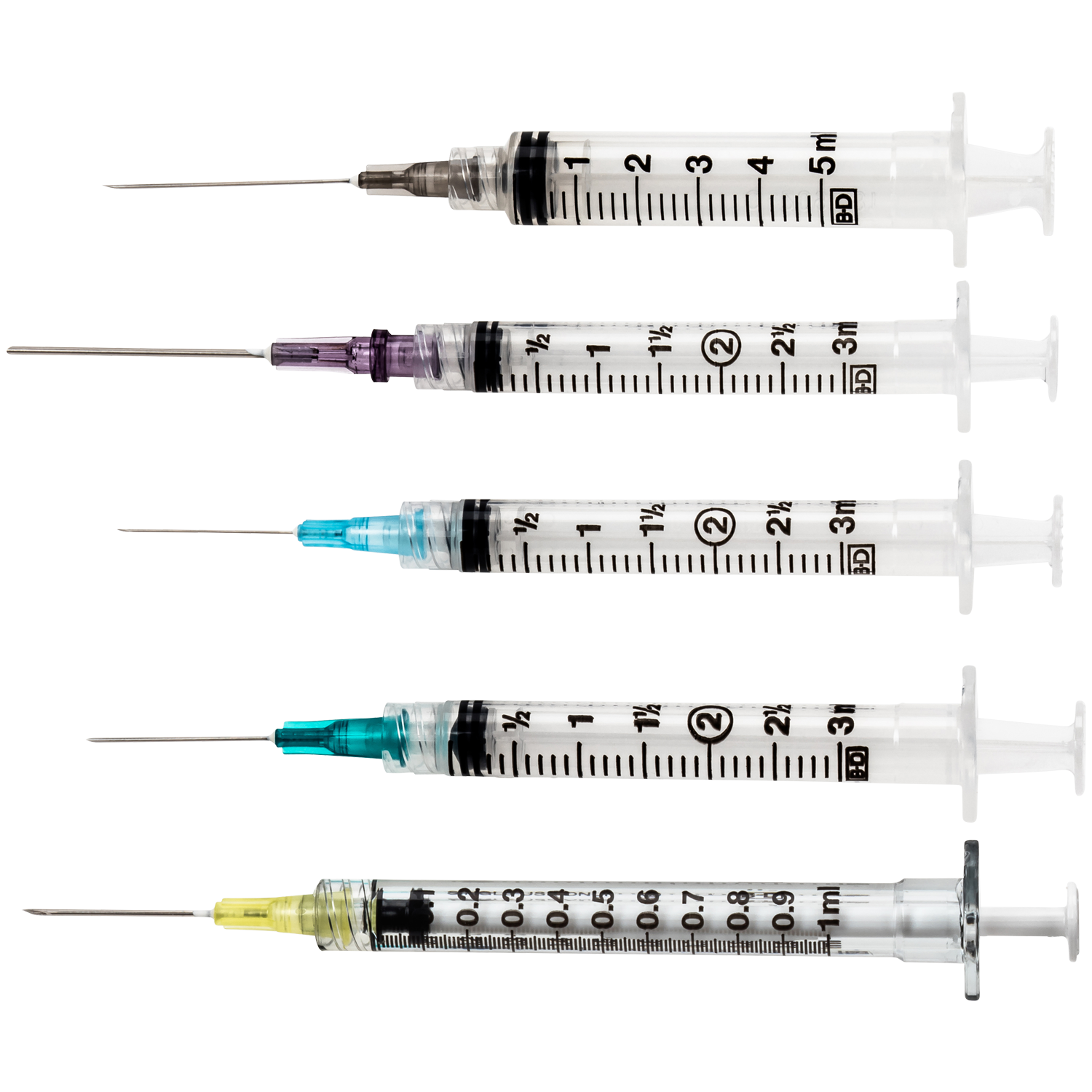 BD309579 General use Syringe with PrecisionGlide Detachable Needle, 3cc, 20GA x 1.5", 100EA/BX