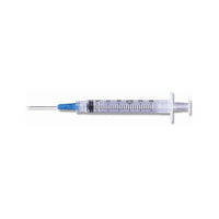 TC-SS-03L2038 Hypodermic Syringe, With Ultra Thin Wall Needle, 20GA x 1.5", 3cc, 100EA/BX