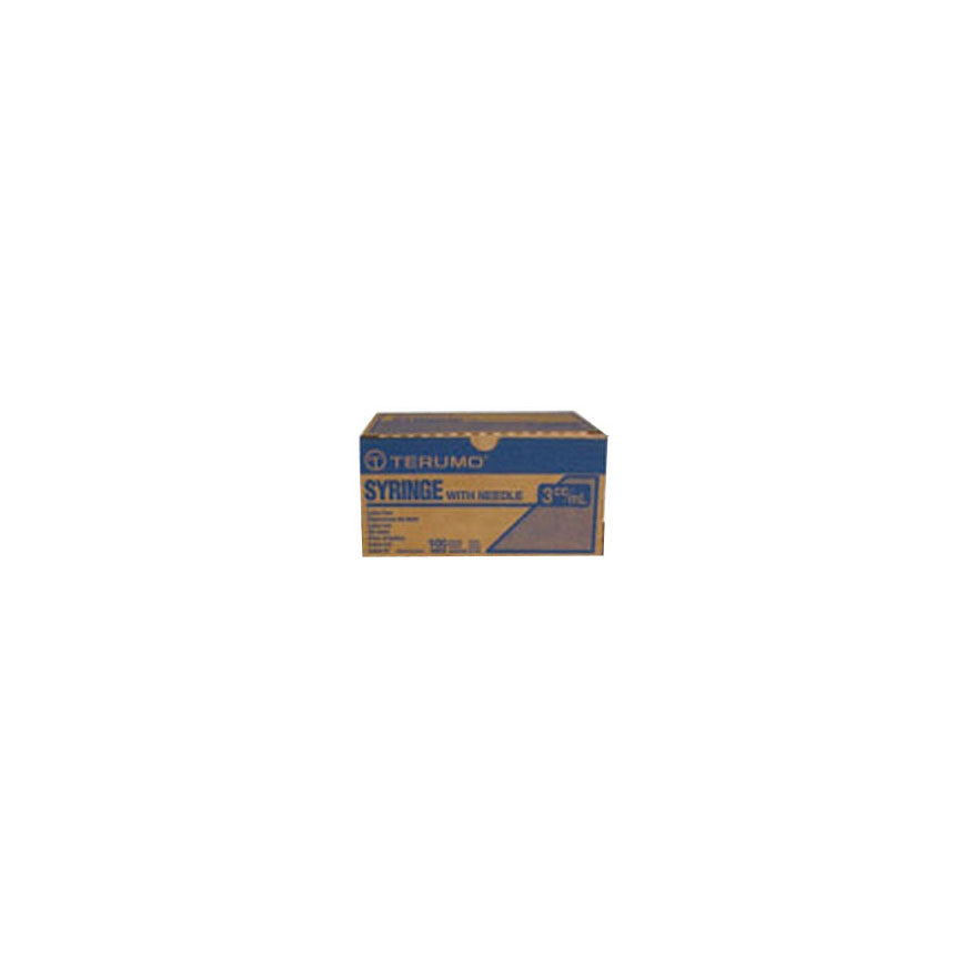 TC-SS-03L2238 Terumo Hypodermic Syringe, with Needle, 3cc, 22GA x 1.5", 100EA/BX