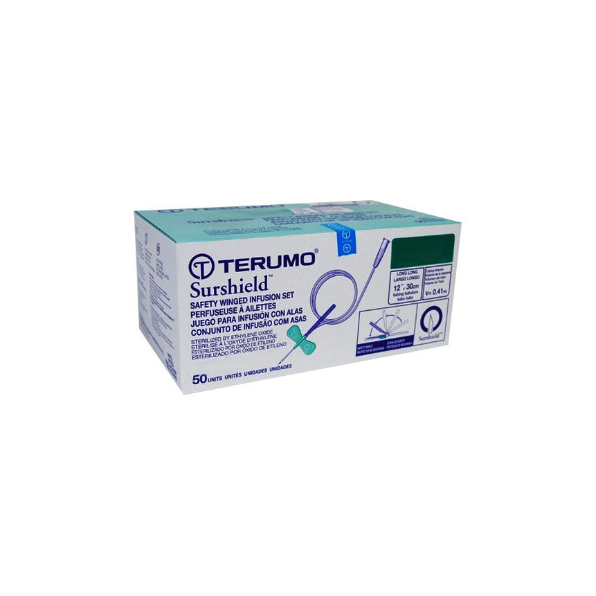TC-SVS21BLS Surshield Safety Infusion Set, Winged, 21GA x 3/4", 50EA/BX