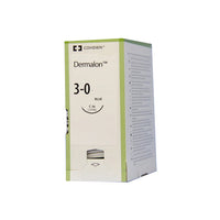 TY8886174441 Dermalon Non Absorbable Suture, Uncoated Nylon, Size 3-0, 24mm 36EA/BX