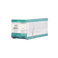 TY8886442233 NOVAFIL Non Absorbable Suture, Polybutester, Size 4-0, Length 18", C-14 Reverse Cutting Needle, Blue, 12EA/BX