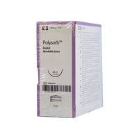 TYCL919 Polysorb Absorbable Suture, Size 2, Length 36", GS-11 Reverse Cutting Needle, Violet, 36EA/BX