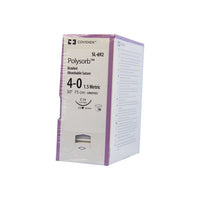 TYSL692 Polysorb Absorbable Suture, Size 4-0, Length 30", C-14 Reverse Cutting Needle, Undyed, 36EA/BX