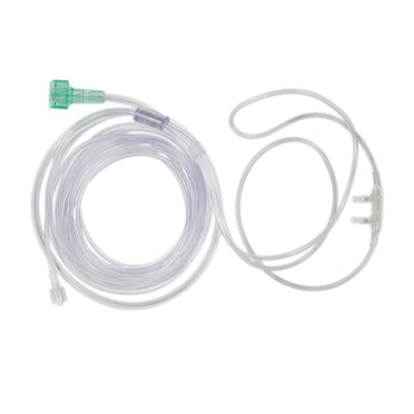 P001326U Airlife Oxygen Cannulas with U-Connect-It Universal Connector Standard No Flare 14' Adult 50/CA