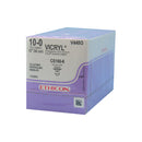 V448G Absorbable Suture, Polyglactin 910 Coated Vicryl, Size 10-0, Violet 12EA/BX