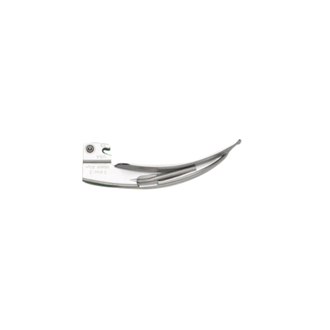 WA-69213 English MacIntosh Fiber Optic Laryngoscope Blade, Halogen, Size 3, 135mm, 1/EA