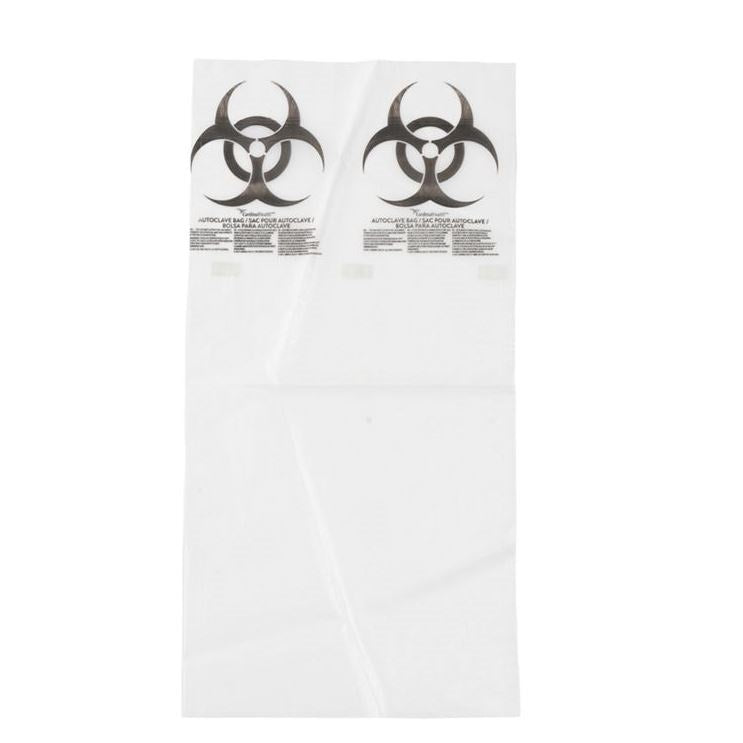 WAC12X24C Cardinal Health Autoclavable Medical Waste Bag, Clear, 3mL Thick, 12" x 24", 500EA/CA