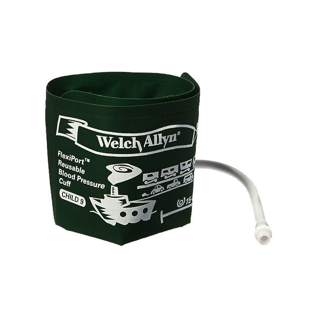 WAREUSE-09-1SC Flexiport Blood Pressure Cuff, One Tube, Screw Connector, Child, Size 9, 1/EA