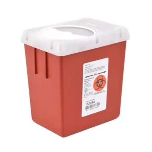 Z1522SA Monoject Phlebotomy Sharps Containers, 2.2qt, Red, 60EA/CA