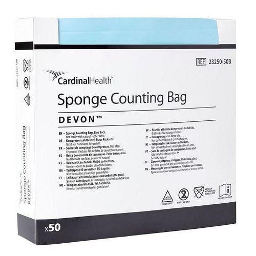 Z23250-50B Devon Sponge Counting Bag, 5/10 Pocket, 50EA/BX