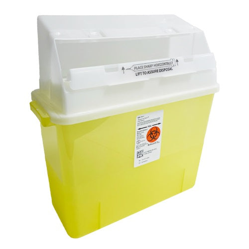 Z31323358 Monoject Safety In-Room Sharps Containers with Counter-Balanced Door Lid, 2GL, 17.5", 12EA/CA
