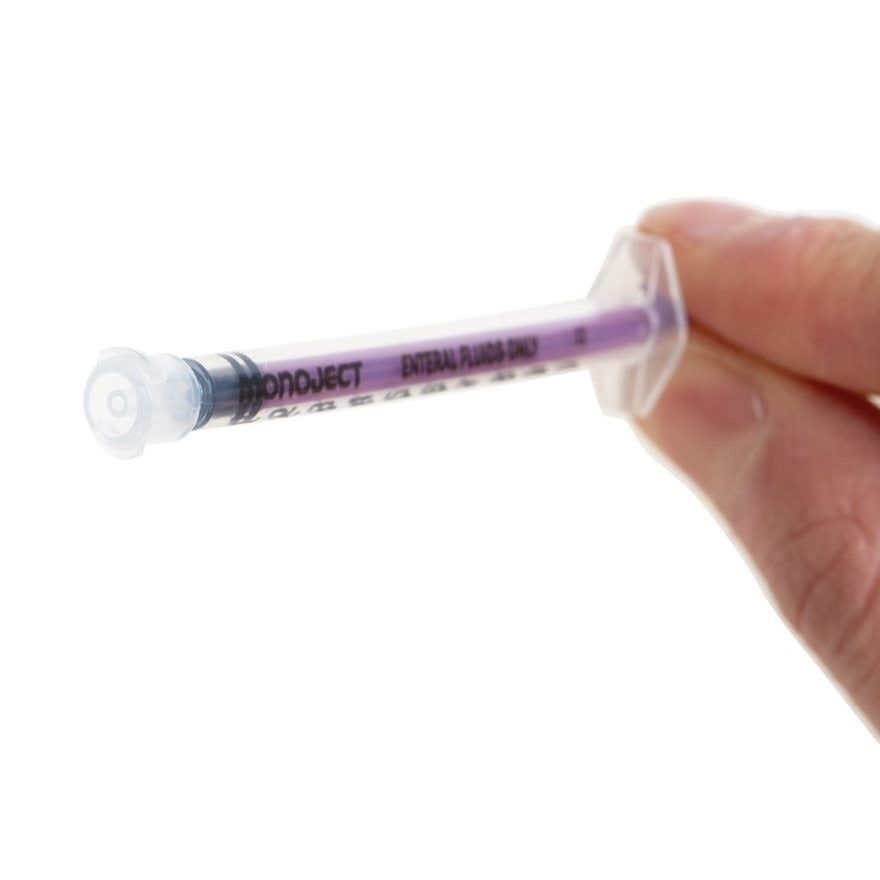 Z401SE Monoject Oral/Enteral Syringe, Purple, Sterile, 1mL, 240EA/CA