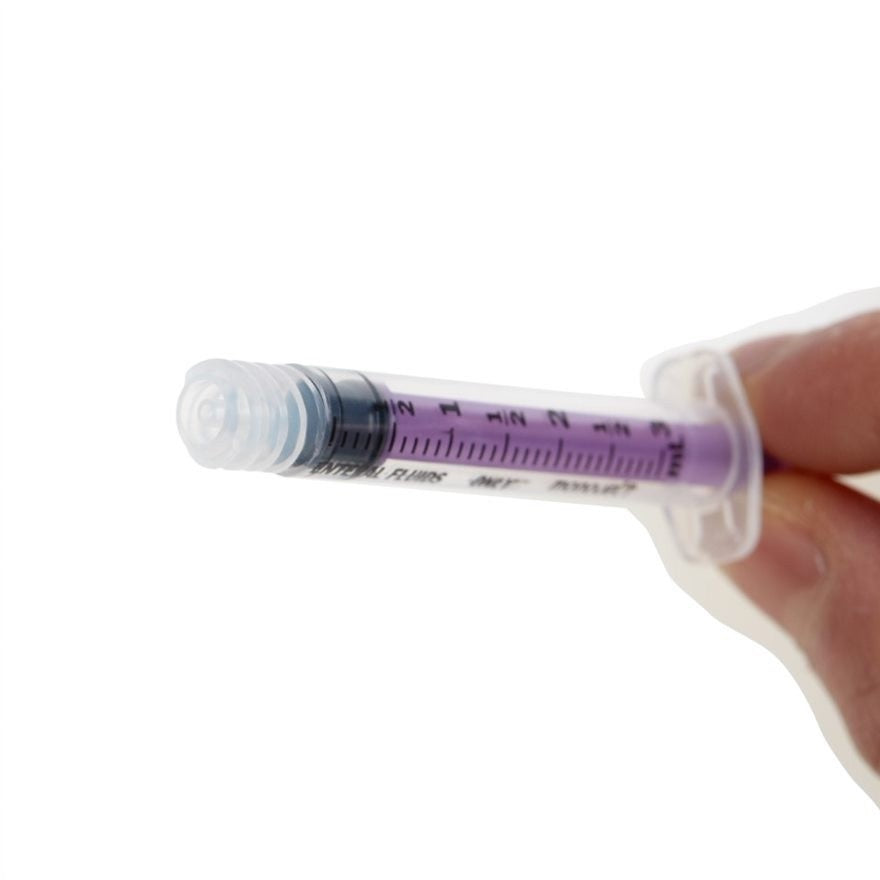 Z403SE Monoject Oral/Enteral Syringe, Purple, Sterile, 3mL, 400EA/CA