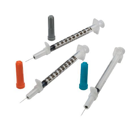 Z8881893010 Magellan Insulin Safety Syringe With Permanent Needle, 30GA x 5/16", 1mL, 50EA/BX