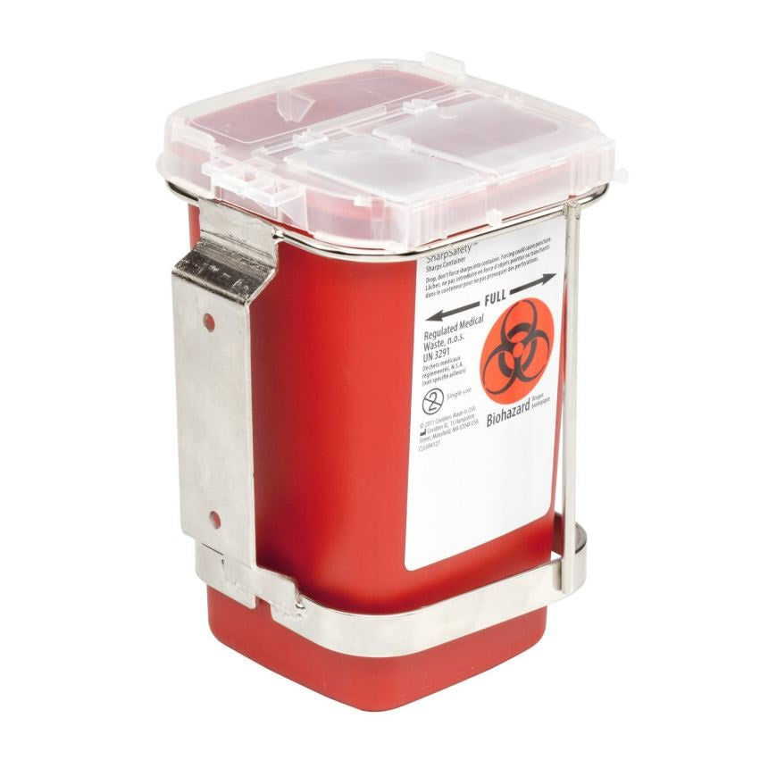 Z8912SA Monoject Wall Bracket for Phlebotomy Sharps Containers, 1L, 1/EA