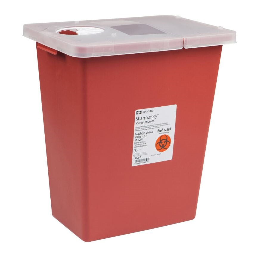 Z8933 Monoject Large Volume Sharps Container, Hinged Lid, 12GL, 10EA/CA