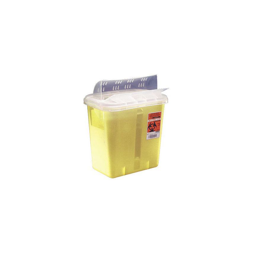 Z8967Y Monoject Multi-Purpose Sharps Container with Horizontal Drop Opening Lid, 2GL, 20EA/CA