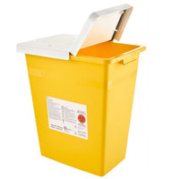 Z8985PG2Y Monoject PGII Rated Large Volume Sharps Container with Sealing Gasket Lid, 8GL, Yellow, 10EA/CA